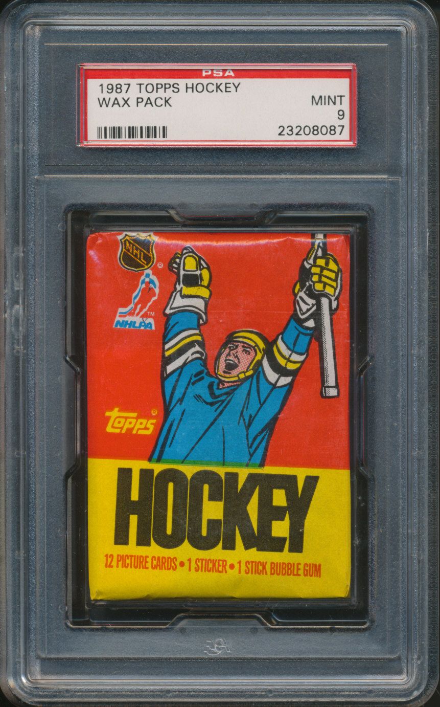 1987/88 Topps Hockey Unopened Wax Pack PSA 9