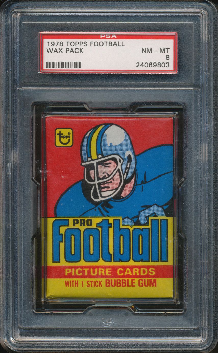 1978 Topps Football Unopened Wax Pack PSA 8