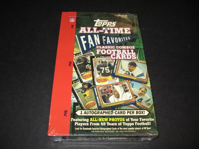 2004 Topps All-Time Fan Favorites Football Box (Retail) (24/6) (1 Auto)