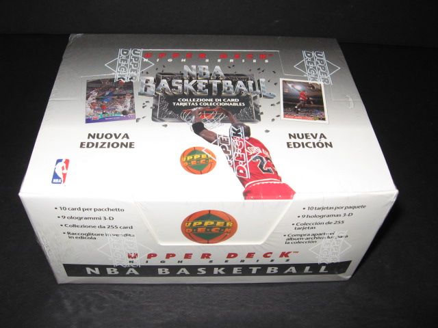 1992/93 Upper Deck Basketball High Series Box (Italian)