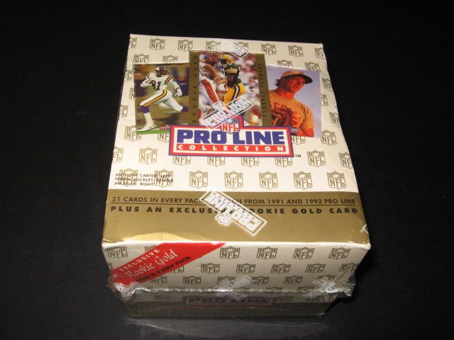 1992 Pro Line Collection Football Box (Gold) (10/21)