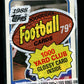 1988 Topps Football Unopened Cello Pack