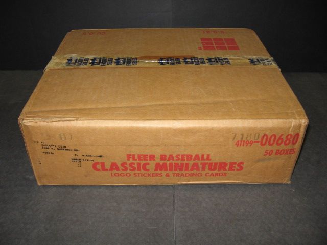 1987 Fleer Baseball Miniatures Factory Set Case (50 Sets) (00680)
