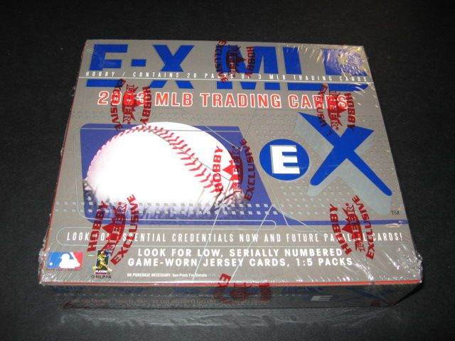 2003 Fleer Skybox EX MLB Baseball Box (Hobby)