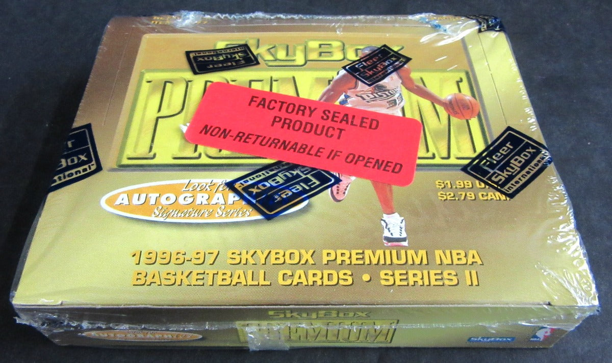 1996-97 Skybox Premium Series 2 Basketball 18ct Retail Box