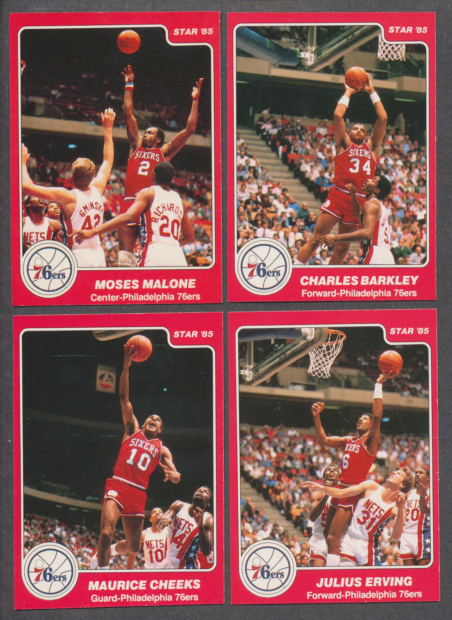 1984/85 Star Basketball Philadelphia 76'ers Complete Set NM