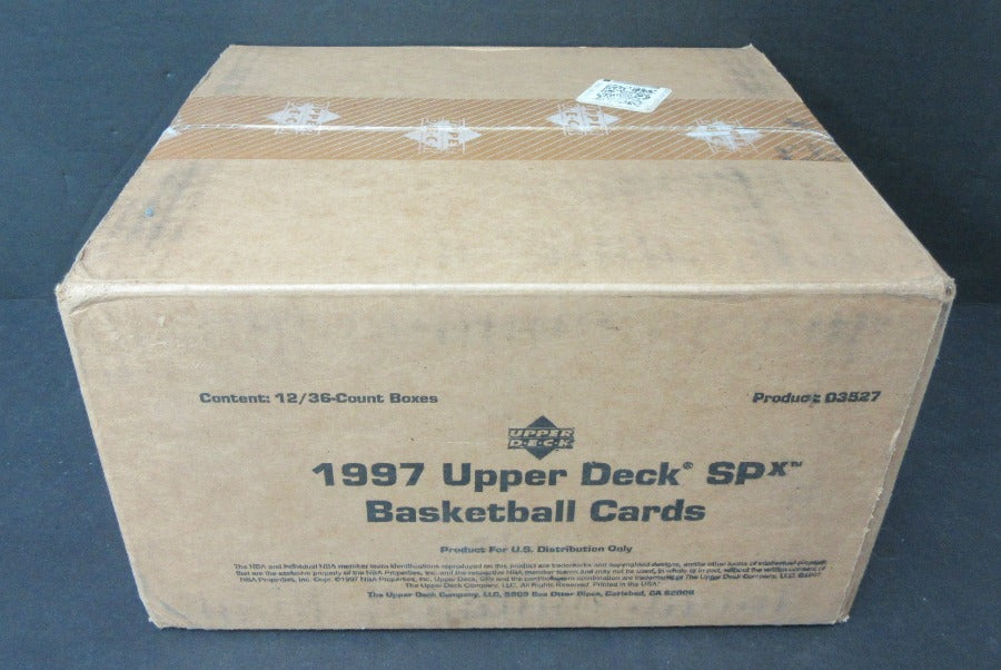 1997 Upper Deck SPX Basketball Case (Blue/Grey Box) (12 Box)