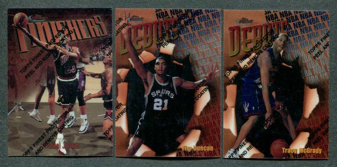 1997/98 Topps Finest Basketball Complete Bronze Set (220)