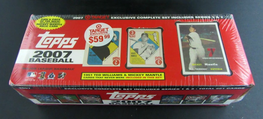 2007 Topps Baseball Complete Set FACTORY SEALED Target Mickey Mantle Relic