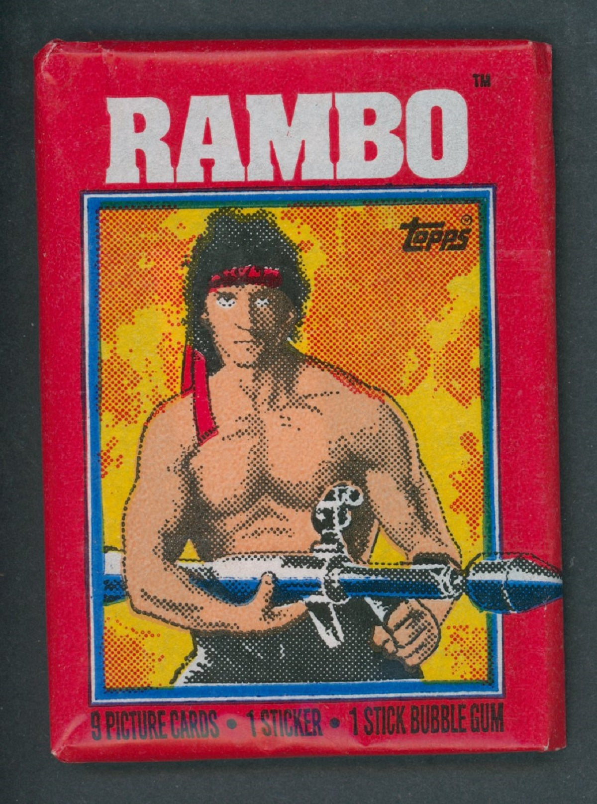 1985 Topps Rambo First Blood Part II Unopened Wax Pack