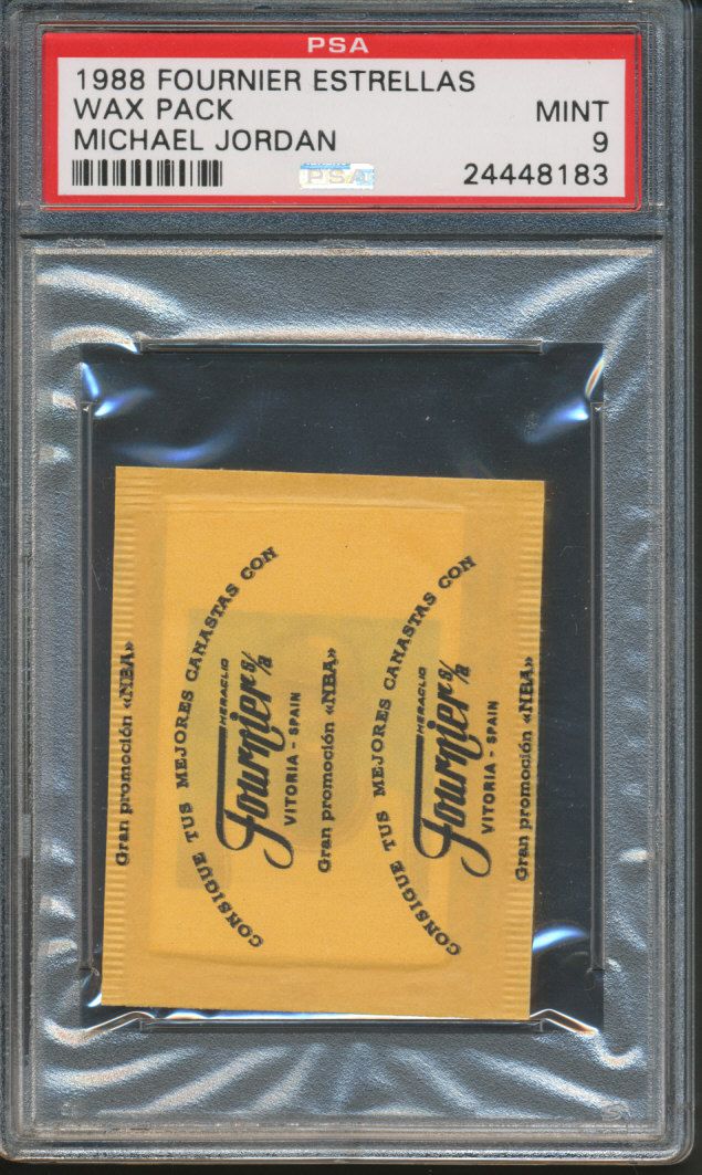 1988 Fournier Estrellas Basketball Pack PSA 9 Jordan