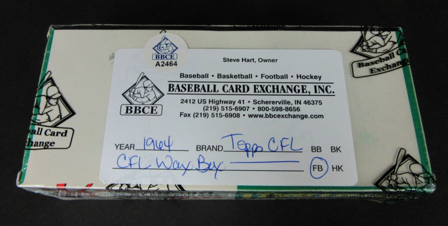 1964 Topps CFL Football League Unopened Wax Box (BBCE)