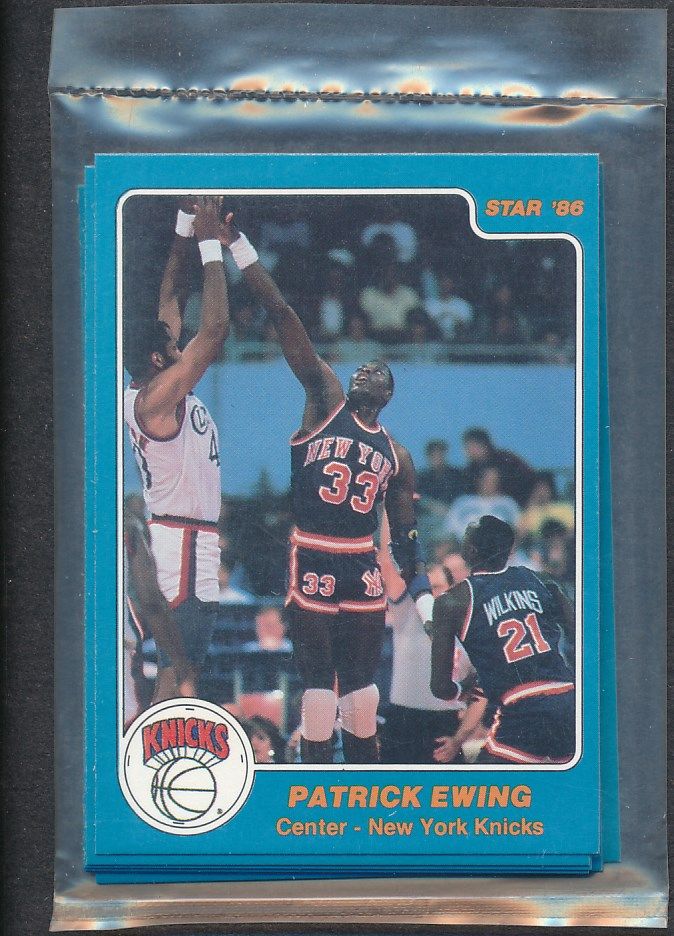 1985/86 Star Basketball Knicks Bagged Team Set (Ewing RC)