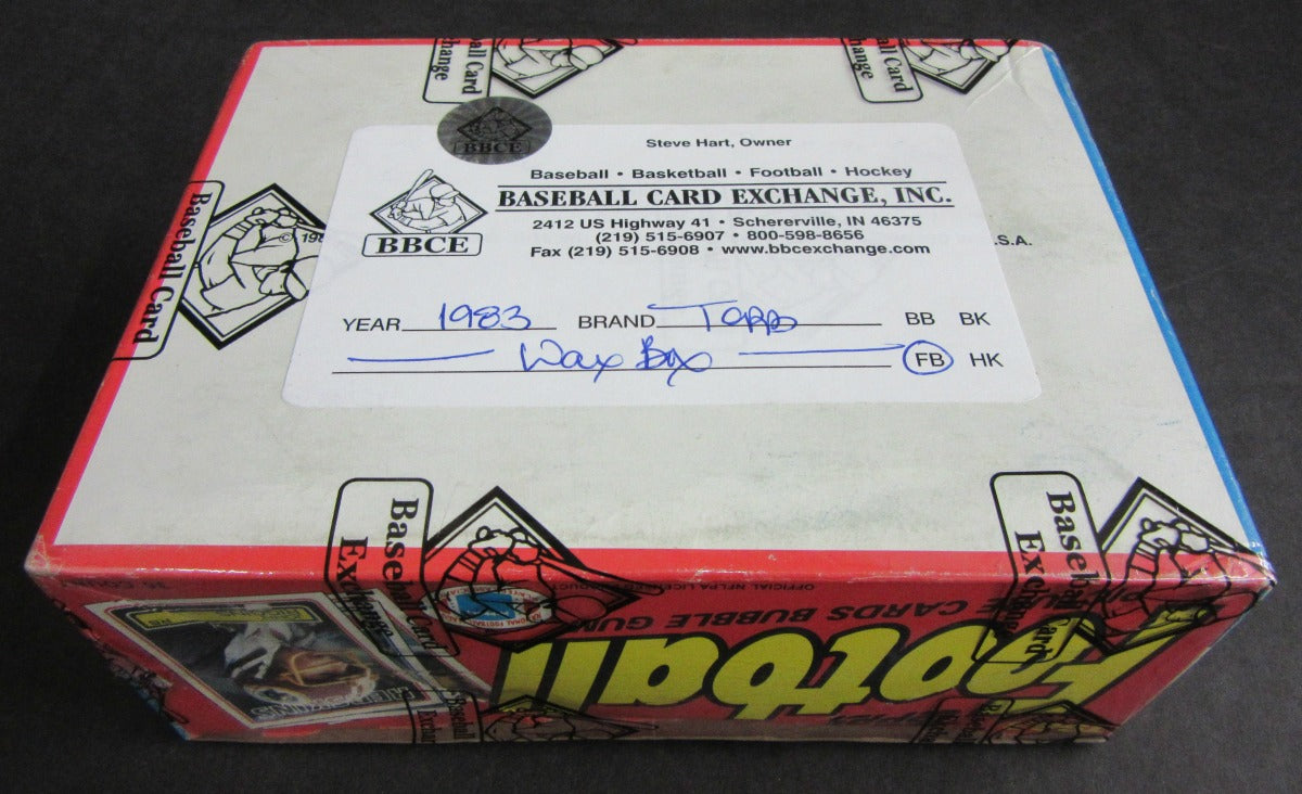 1983 Topps Football Unopened Wax Box (BBCE) (Non X-Out)