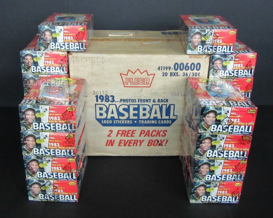 1983 Fleer Baseball Unopened Wax Case (20 Box) (Sealed)