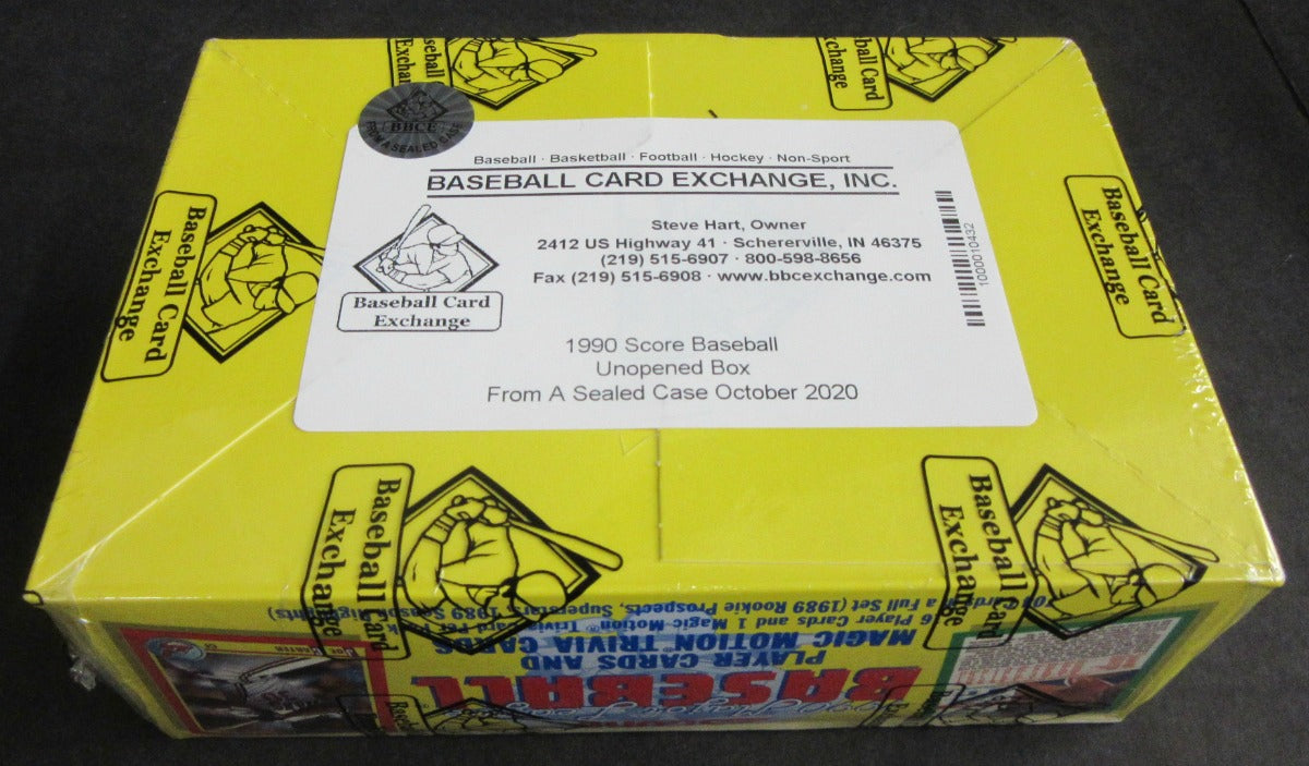 1990 Score Baseball Unopened Box (FASC)