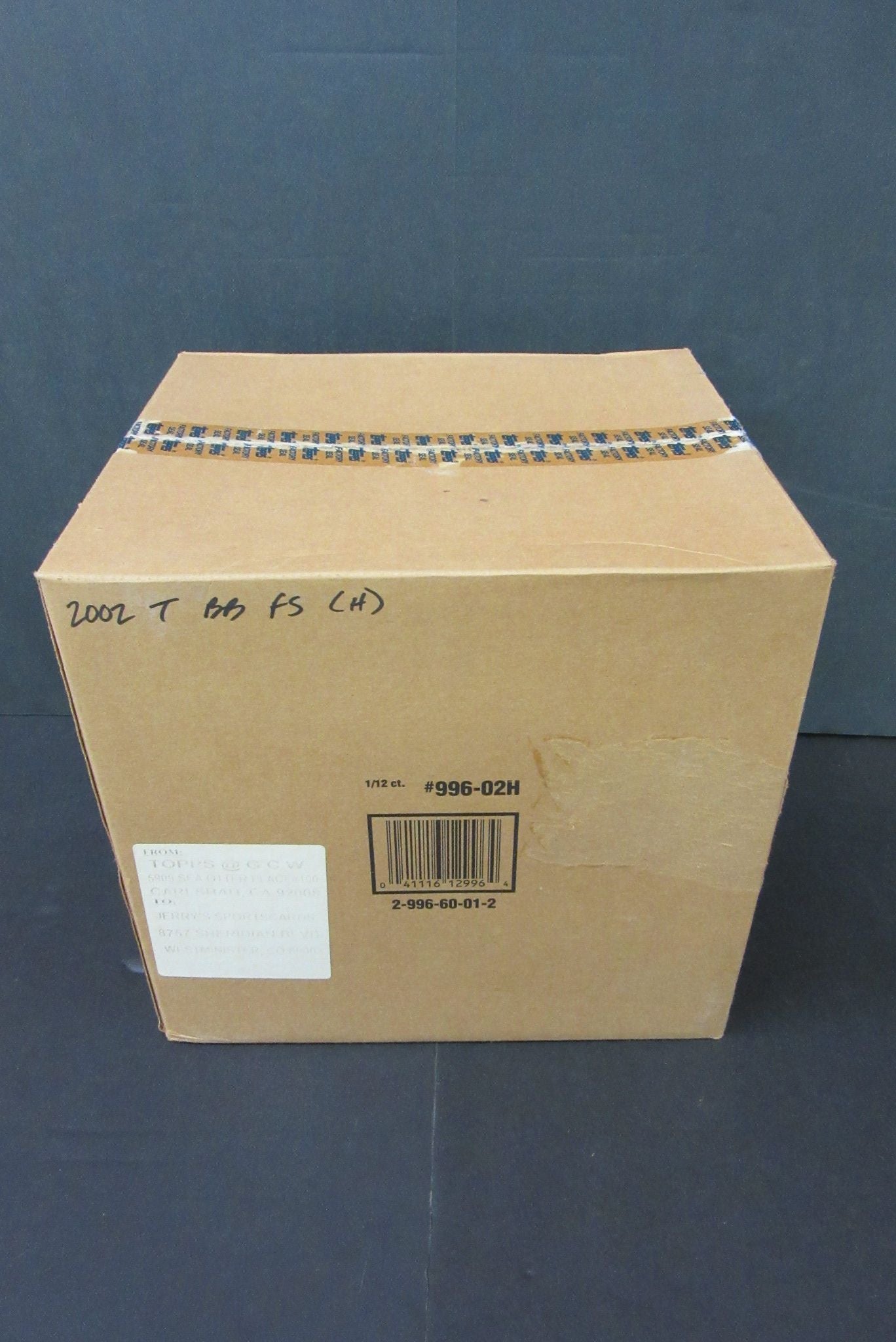 2002 Topps Baseball Factory Set Case (Hobby) (12 Sets) (996-02H)
