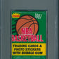 1987 1987/88 Fleer Basketball Unopened Wax Pack PSA 8