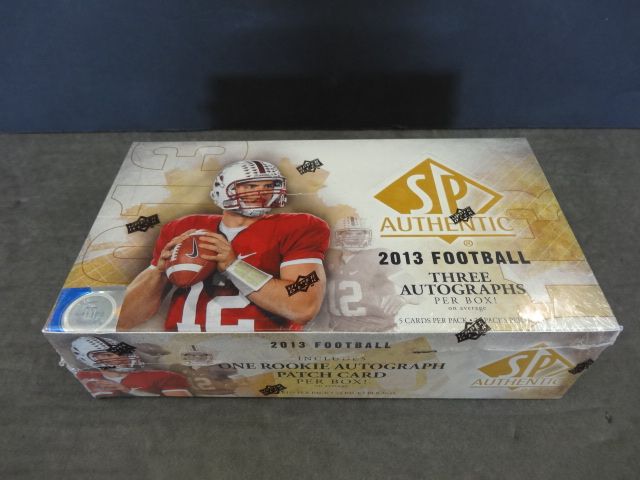 2013 Upper Deck SP Authentic Football Box (Hobby) (24/5)