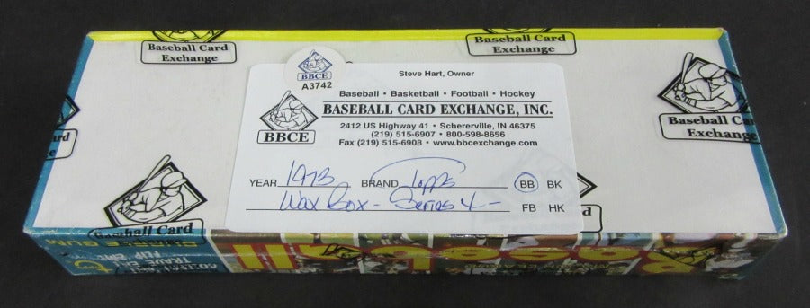 1973 Topps Baseball Unopened Series 4 Wax Box (BBCE)