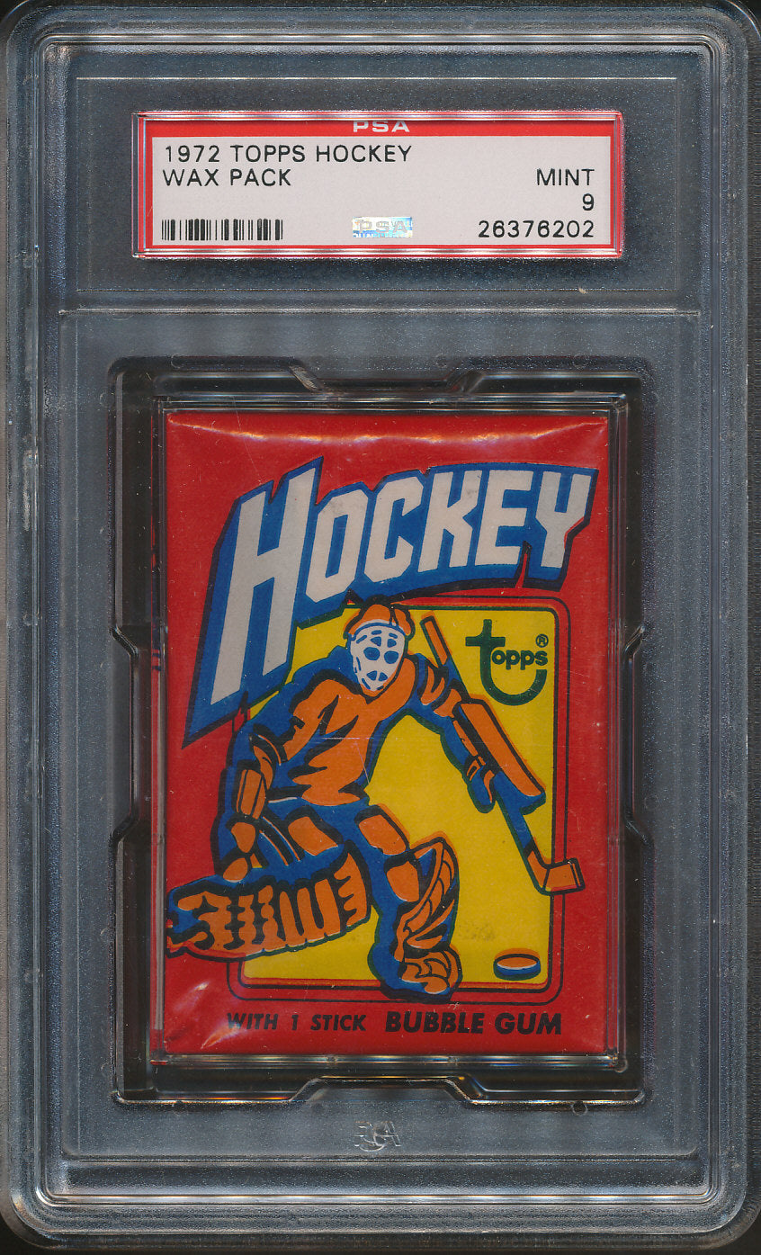 1972/73 Topps Hockey Unopened Wax Pack PSA 9