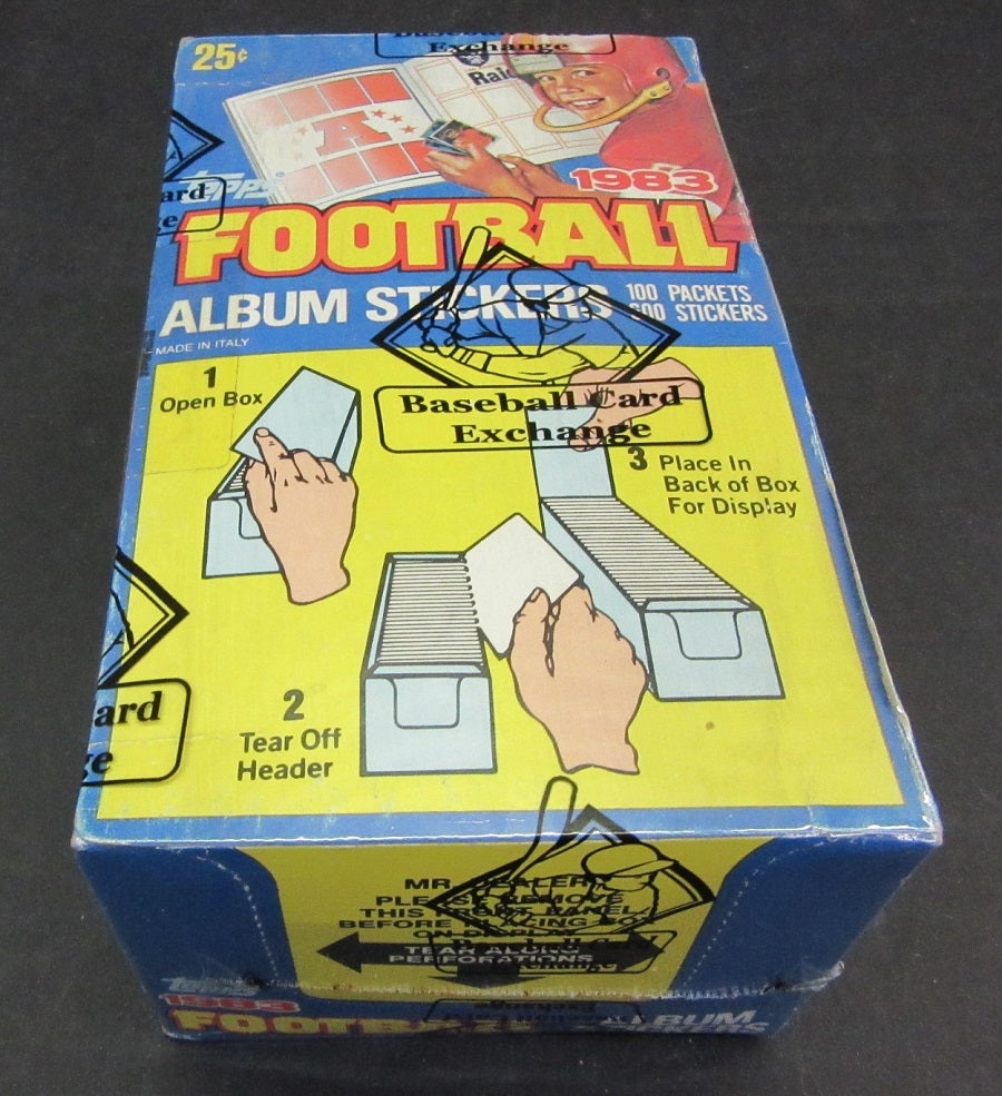1983 Topps Football Unopened Album Stickers Box (BBCE)