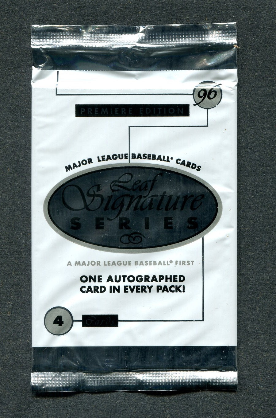1996 Leaf Signature Series Baseball Premiere Edition Unopened Pack