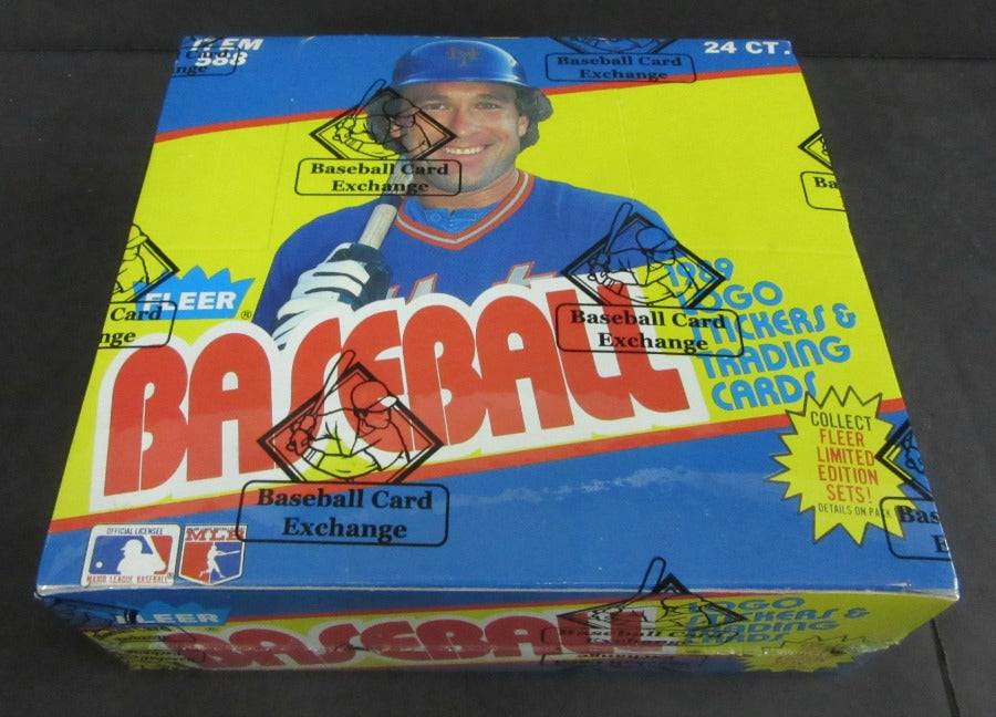 1989 Fleer Baseball Unopened Cello Box (FASC)