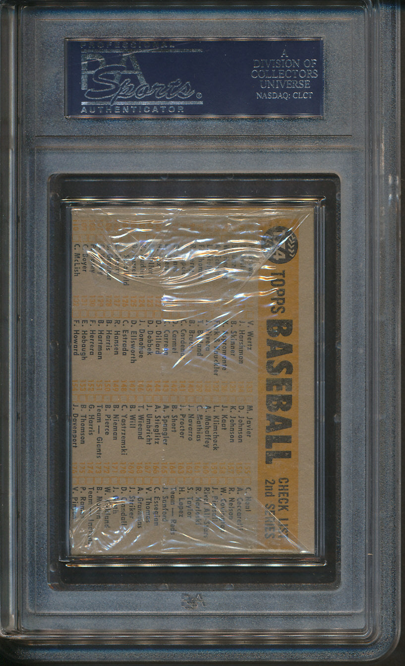 1960 Topps Baseball Unopened Cello Pack PSA 7
