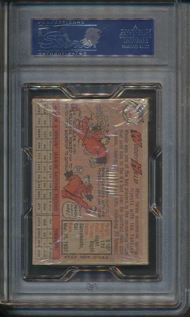 1958 Topps Baseball Unopened 2nd Series Cello Pack PSA 7