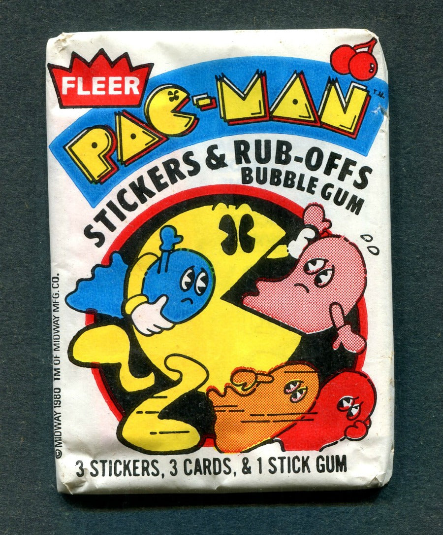 1980 Fleer Pac-Man Unopened Wax Pack