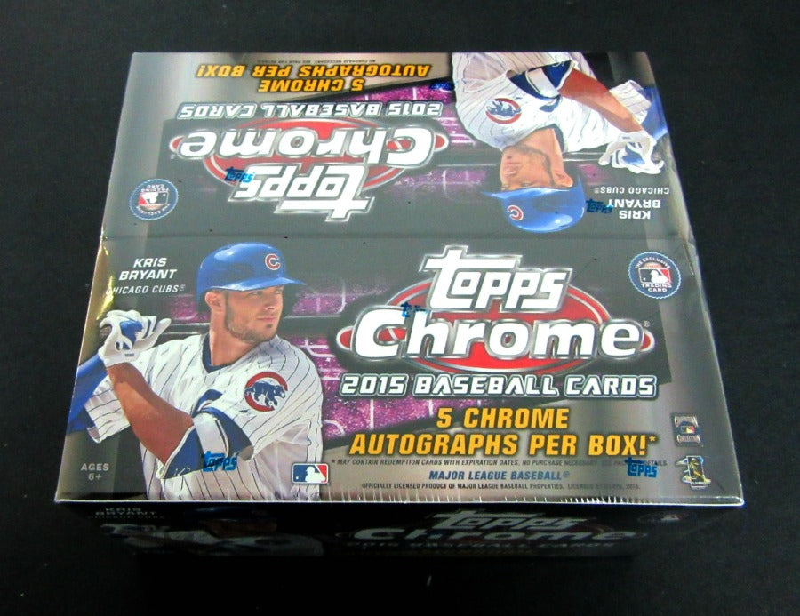 2015 Topps Chrome Baseball Jumbo Box (Hobby)