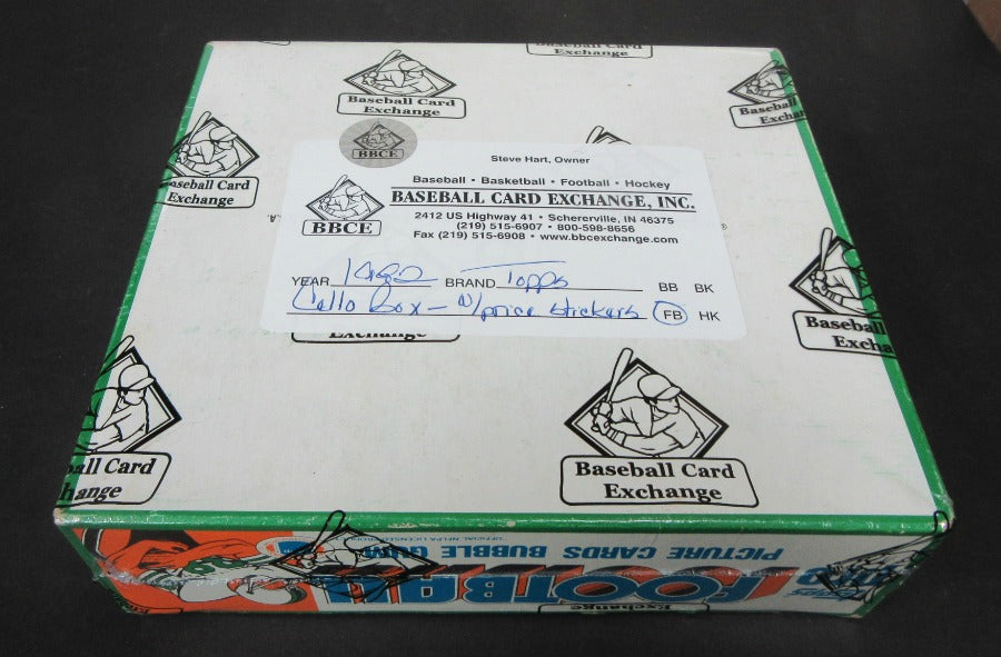 1982 Topps Football Unopened Cello Box (w- stickers)
