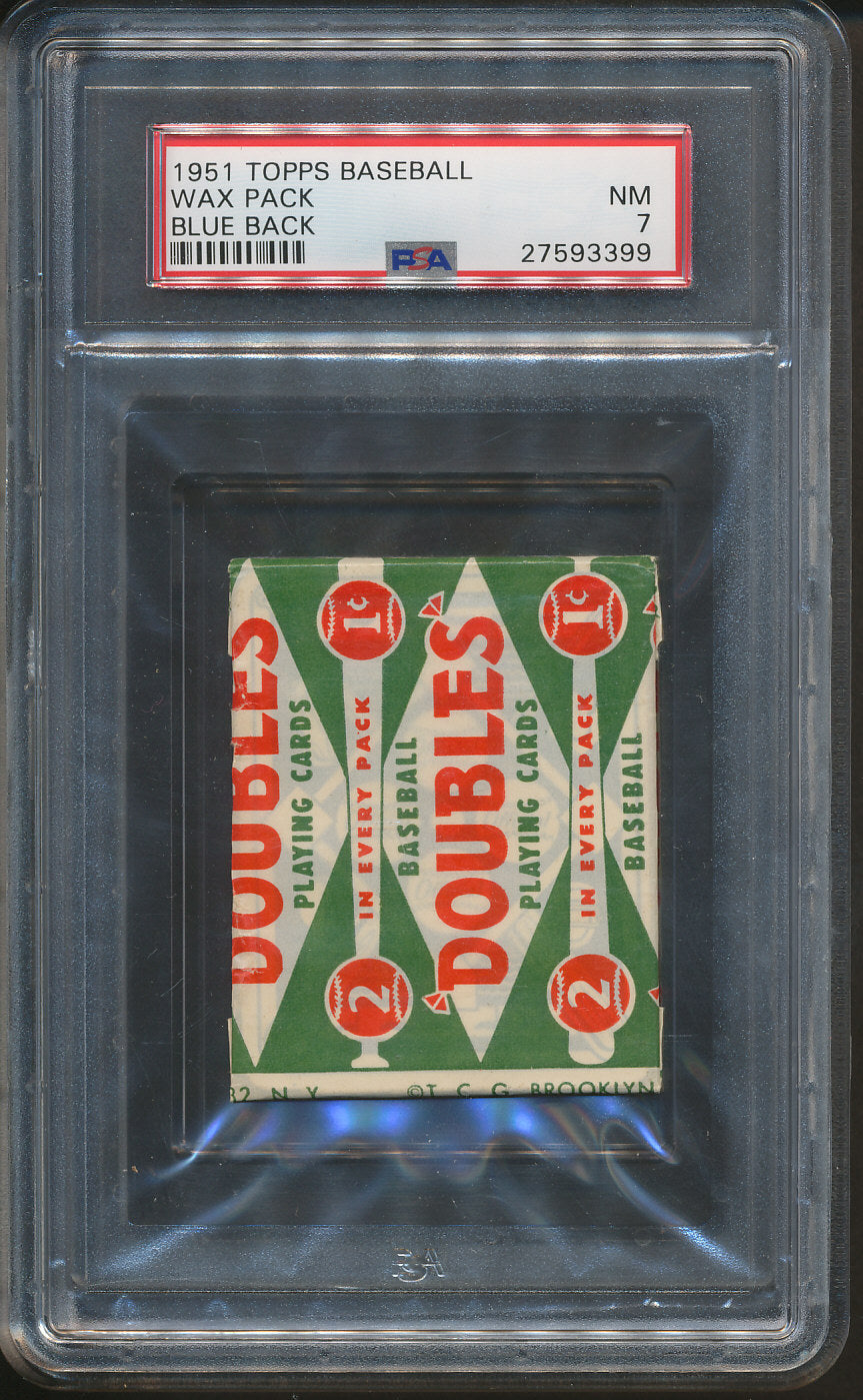 1951 Topps Baseball Blue Back Unopened Wax Pack PSA Graded 7 Baseball Card Exchange 1951 Topps Baseball Blue Back Unopened Wax Pack PSA Graded 7 Baseball Card Exchange