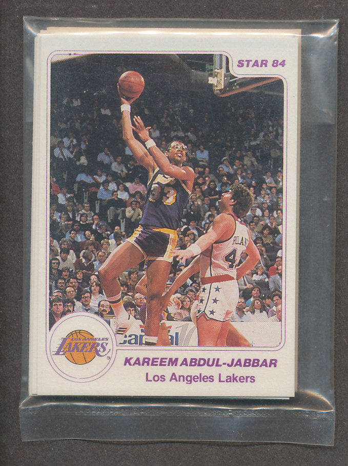 1984/85 Star Basketball Lakers Complete Arena Bagged Set