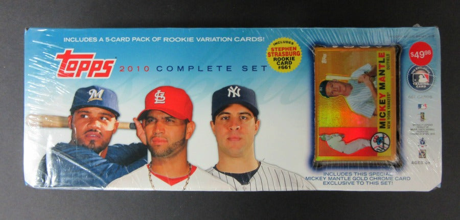 2010 Topps Baseball Factory Set (Retail) (Mantle Gold Chrome)