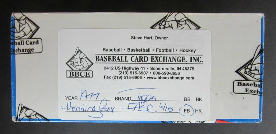 1977 Topps Football Unopened Vending Box (FASC)