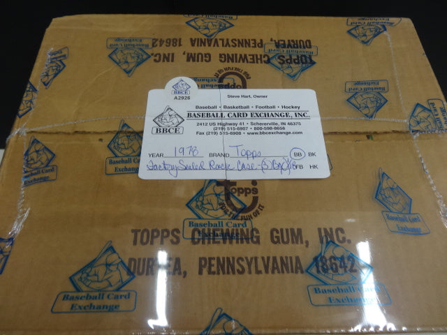 1978 Topps Baseball Rack Pack Case (3 Box)