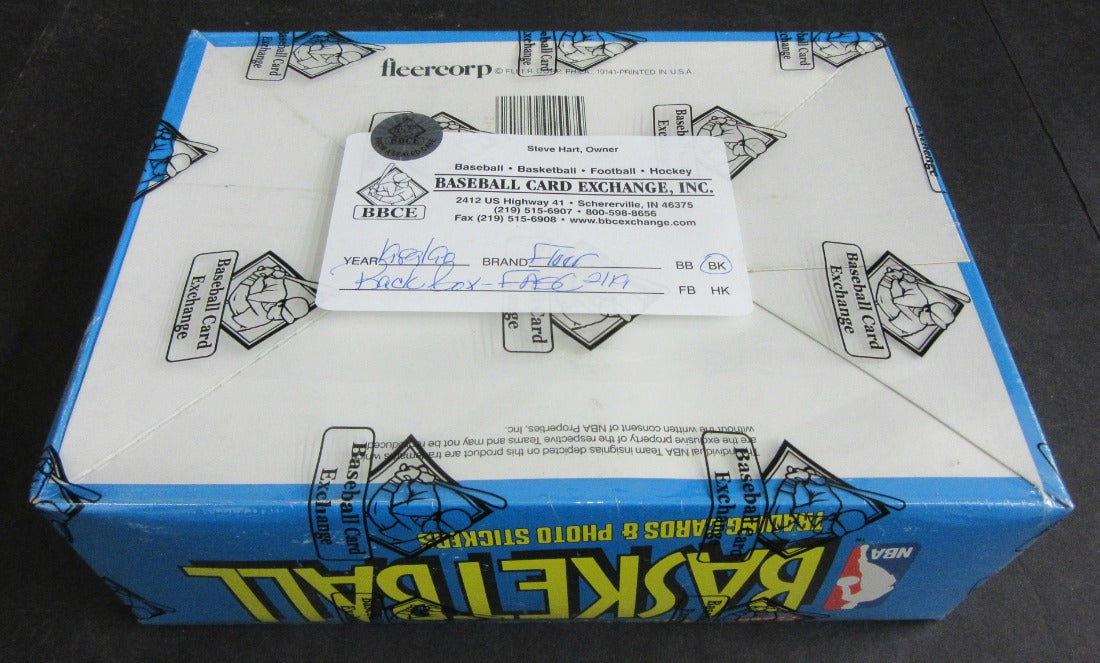 1989/90 Fleer Basketball Unopened Rack Box (FASC)