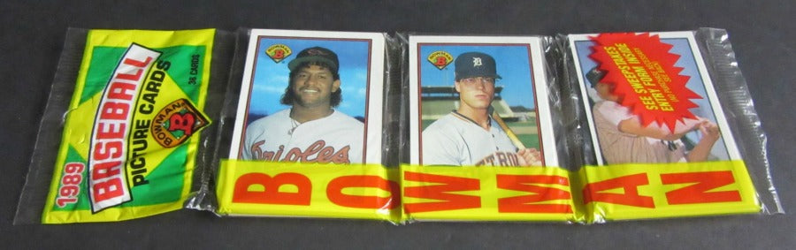 1989 Bowman Baseball Unopened Rack Pack