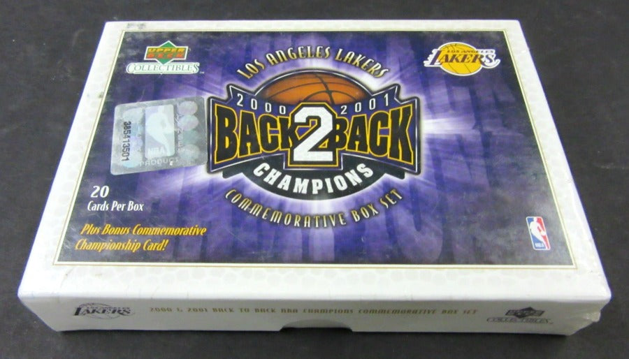 2001 Upper Deck Basketball Los Angeles Lakers Back 2 Back Factory Set