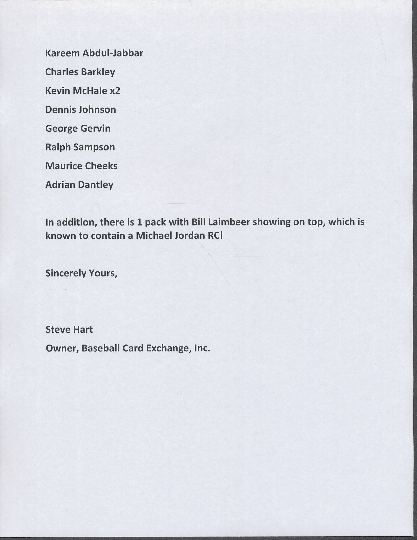 1986/87 Fleer Basketball Unopened Wax Pack National Break