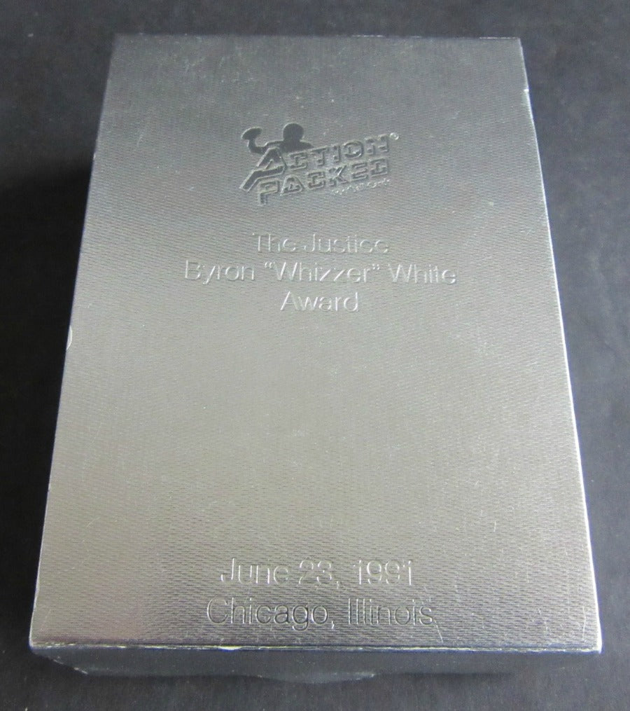 1991 Action Packed Football Whizzer White Awards Dinner Factory Set