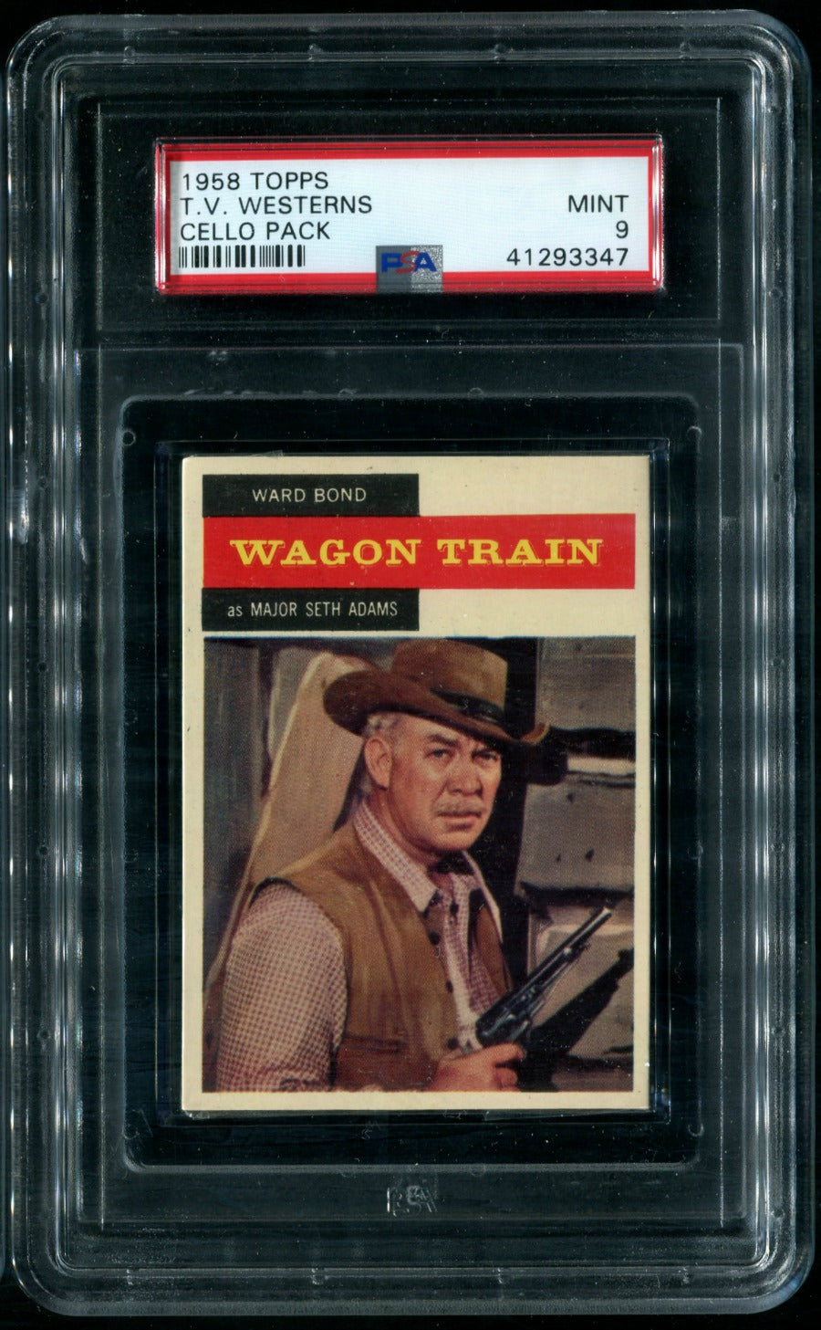 1958 Topps T.V. Westerns Unopened Cello Pack PSA 9