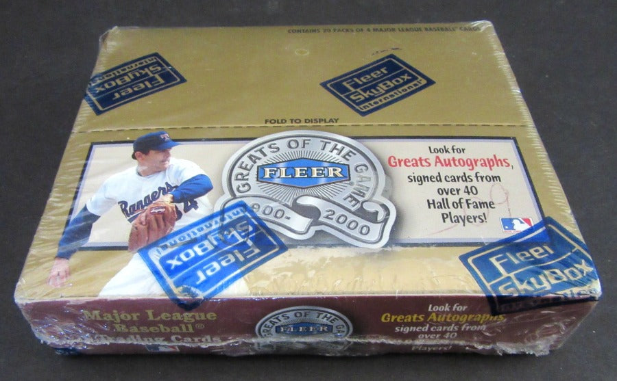 2000 Fleer Greats of the Game Baseball Box (Retail)