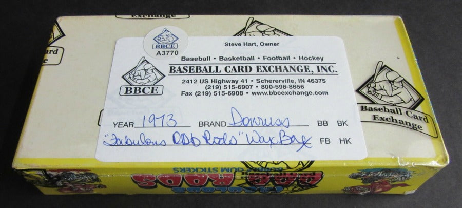 1973 Donruss Fabulous Odd Rods Unopened Wax Box (BBCE)
