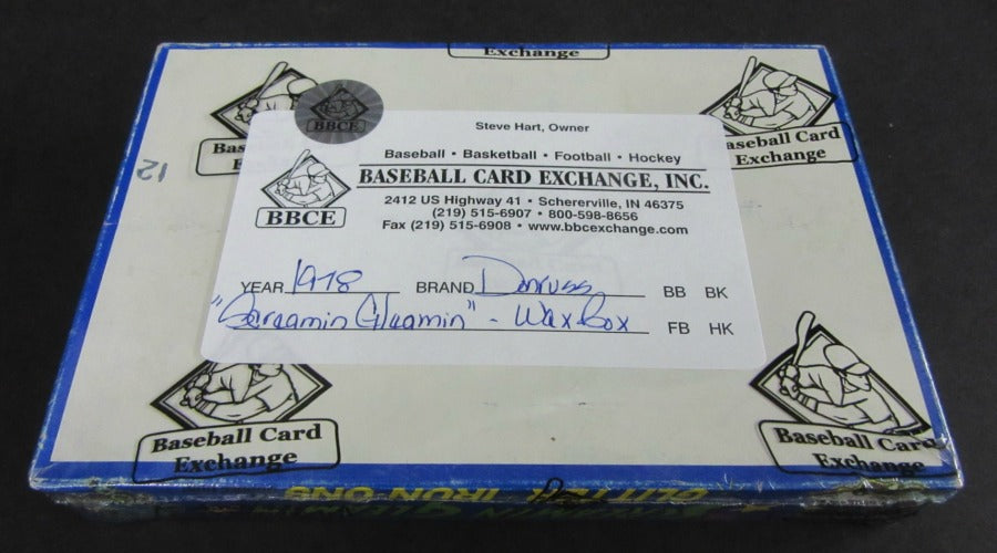 1978 Donruss Screamin Gleamin Iron-Ons Unopened Wax Box (BBCE)