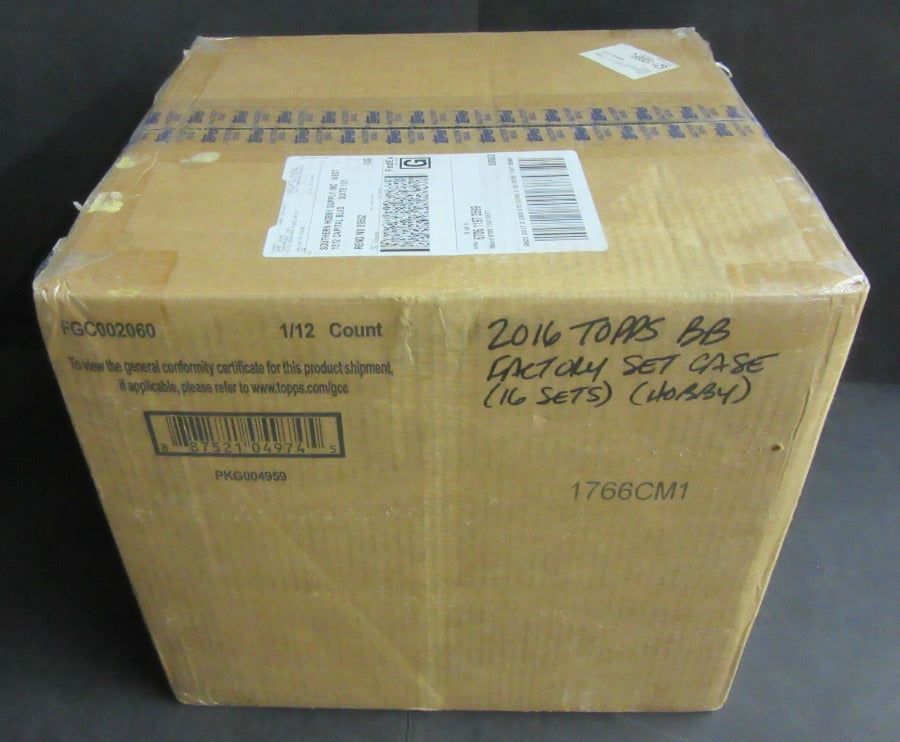 2016 Topps Baseball Factory Set Case (Hobby) (12 Sets)