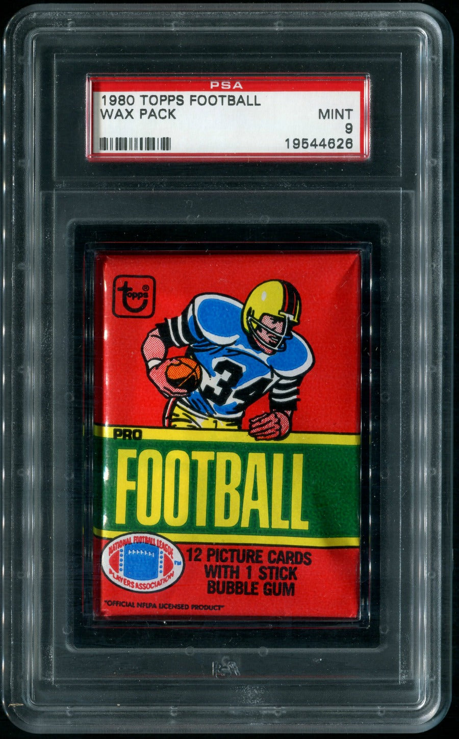 1980 Topps Football Unopened Wax Pack PSA 9
