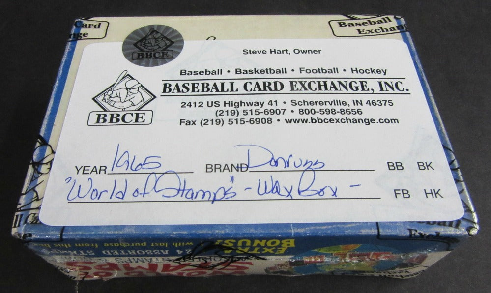 1965 Donruss World Of Stamps Unopened Wax Box (BBCE)